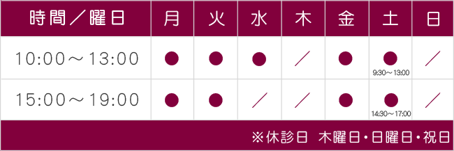 上尾メンタルクリニック診療時間